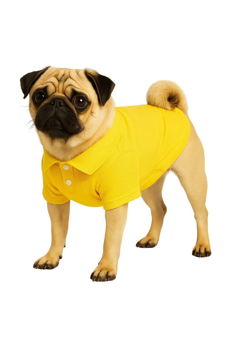 Yellow Polo Dog Shirt