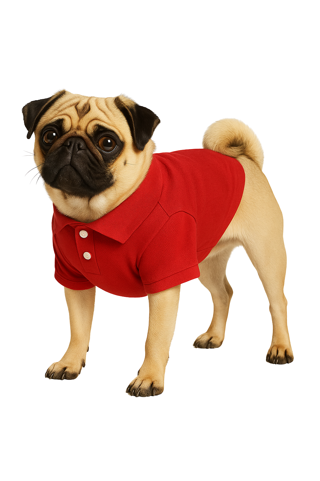 Red Polo Dog Shirt
