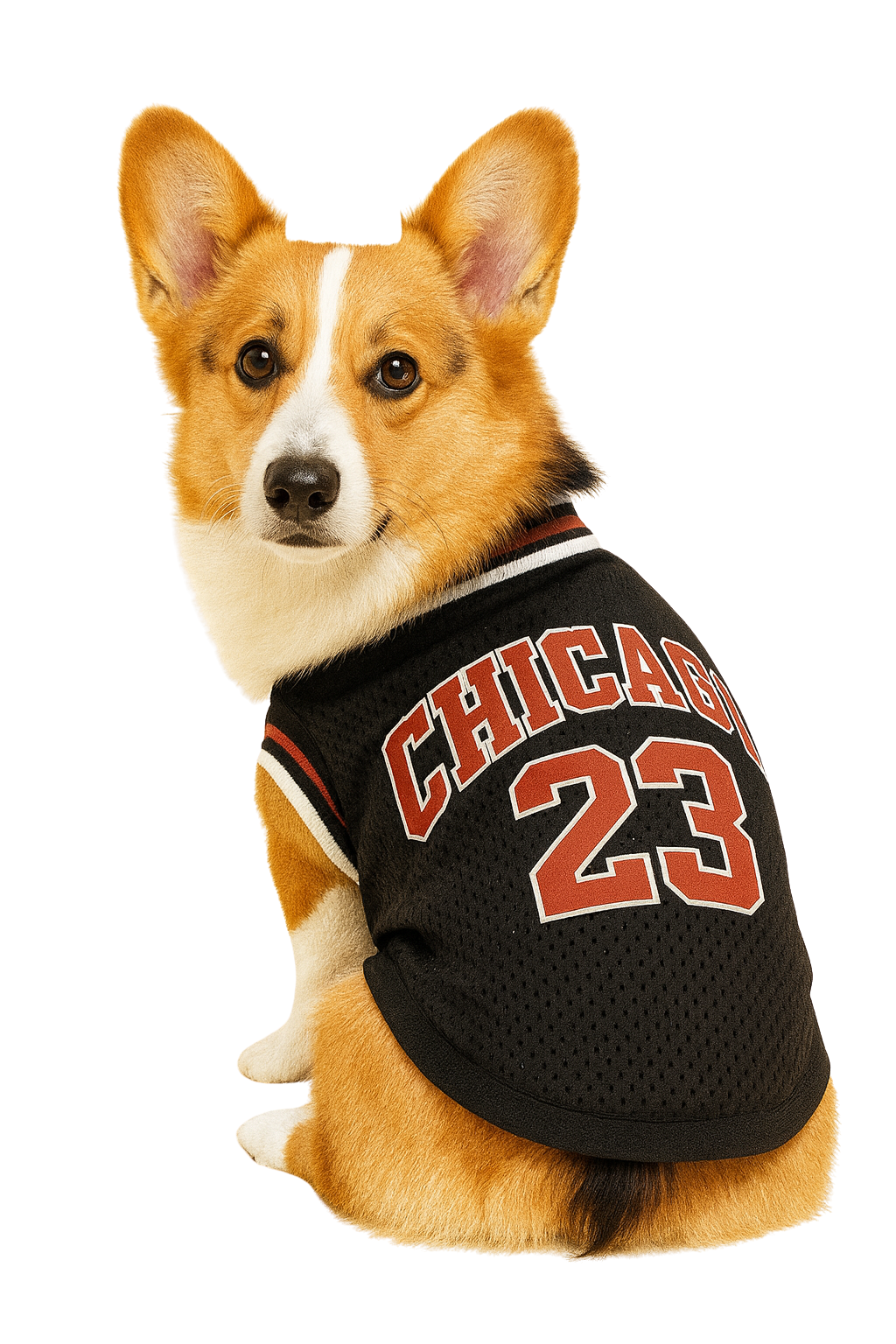 Chicago 23 Basketball Pet Jersey - Black