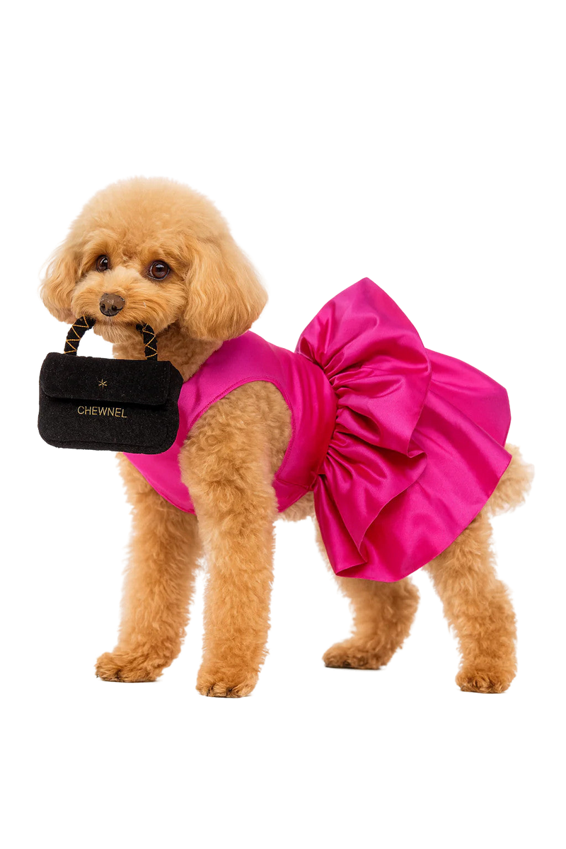 Chewnel Plush Dog Toy – Luxury Designer Handbag Style