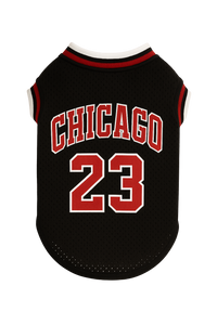 Chicago 23 Basketball Pet Jersey - Black