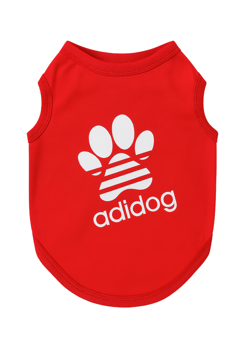 Adidog Red Tank Top for Dogs