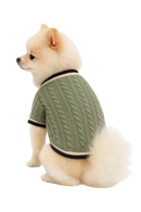 Cable Knit Dog Sweater – Classic & Cozy Style