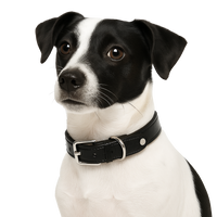 Black Croc-Style Dog Collar
