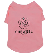 Chewnel Paris Dog Tee – Pink Edition