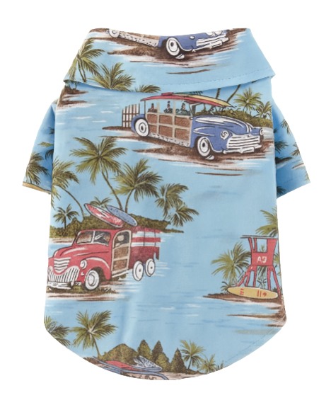 Hawaiian Style Dog Shirt – Beach Vibes