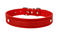 Glitter Red Dog Collar