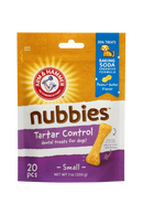 Arm & Hammer Nubbies Tartar Control Dental Treats for Dogs – Peanut Butter Flavor (Small)