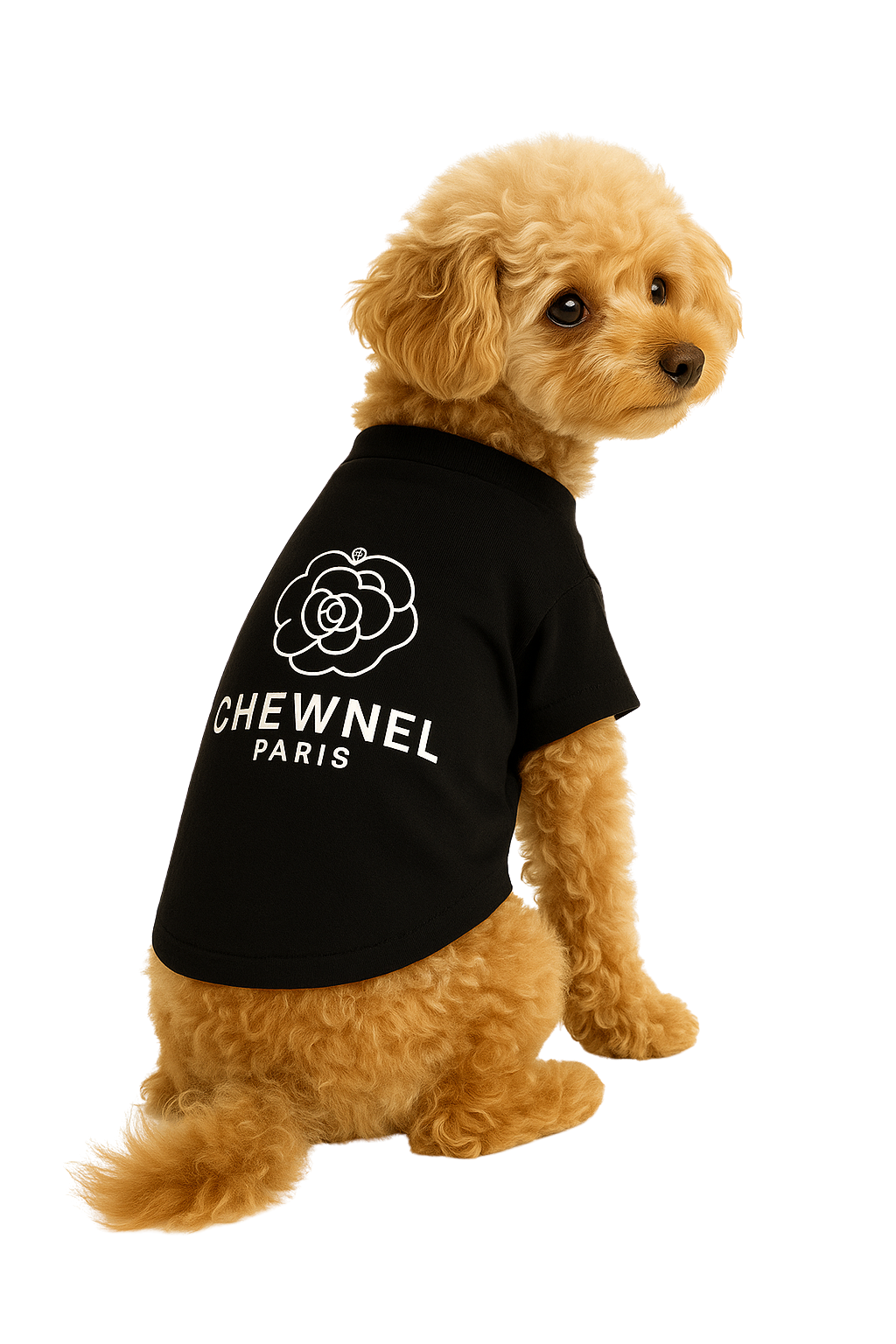 Chewnel Paris Dog Tee – Black Edition