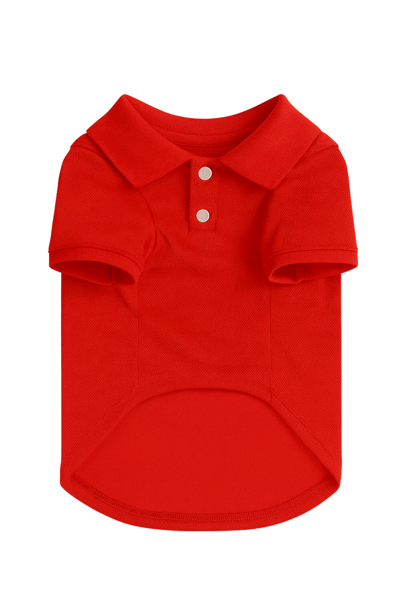 Red Polo Dog Shirt