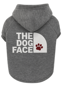 “The Dog Face” Pet Hoodie – Gray