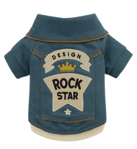 Rock Star Denim Dog Jacket – Stylish & Trendy Pet Outfit