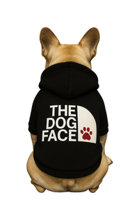 "The Dog Face” Pet Hoodie – Black