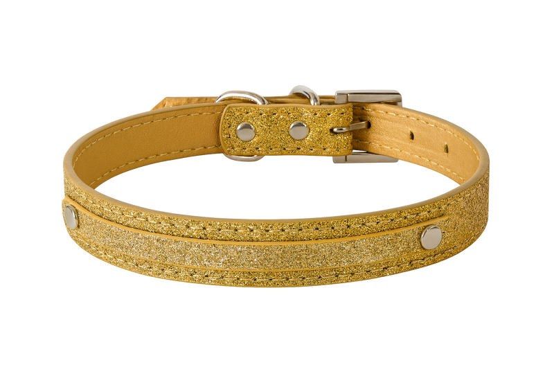 Glitter Gold Dog Collar