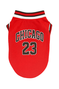 Chicago 23 Basketball Pet Jersey - Red