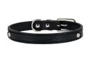 Black Croc-Style Dog Collar