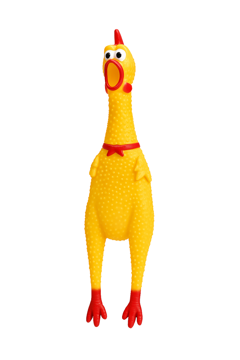 Rubber Chicken Dog Toy