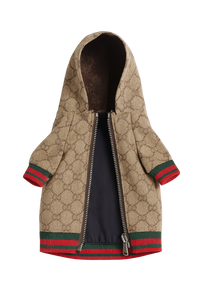 Monogram Dog Jacket – Designer-Inspired - Beige