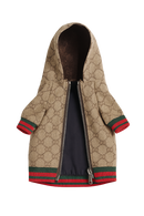 Monogram Dog Jacket – Designer-Inspired - Beige