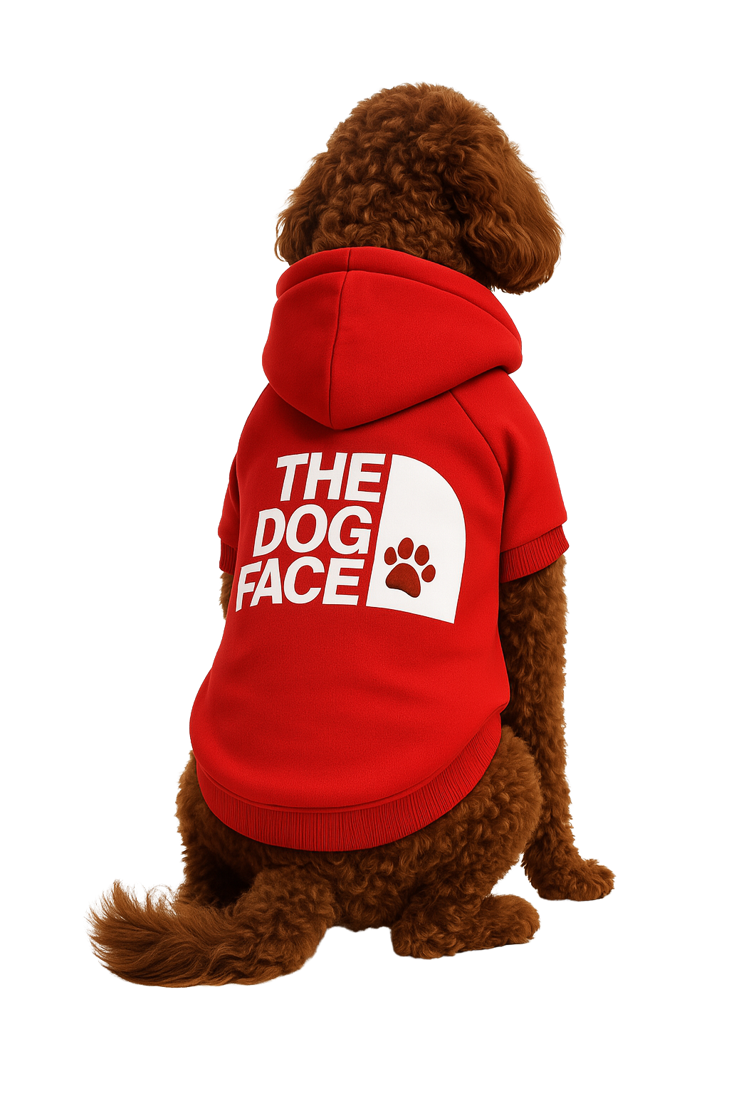 “The Dog Face” hoodie - Red