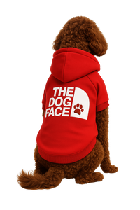 “The Dog Face” hoodie - Red