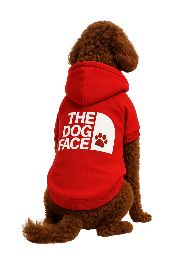 “The Dog Face” hoodie - Red