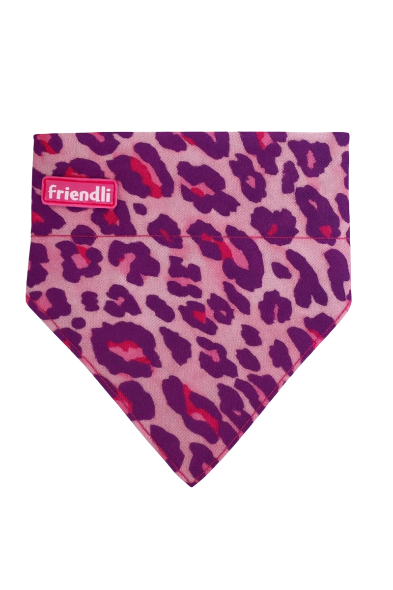 Pink/Purple Leopard Print Pet Bandana