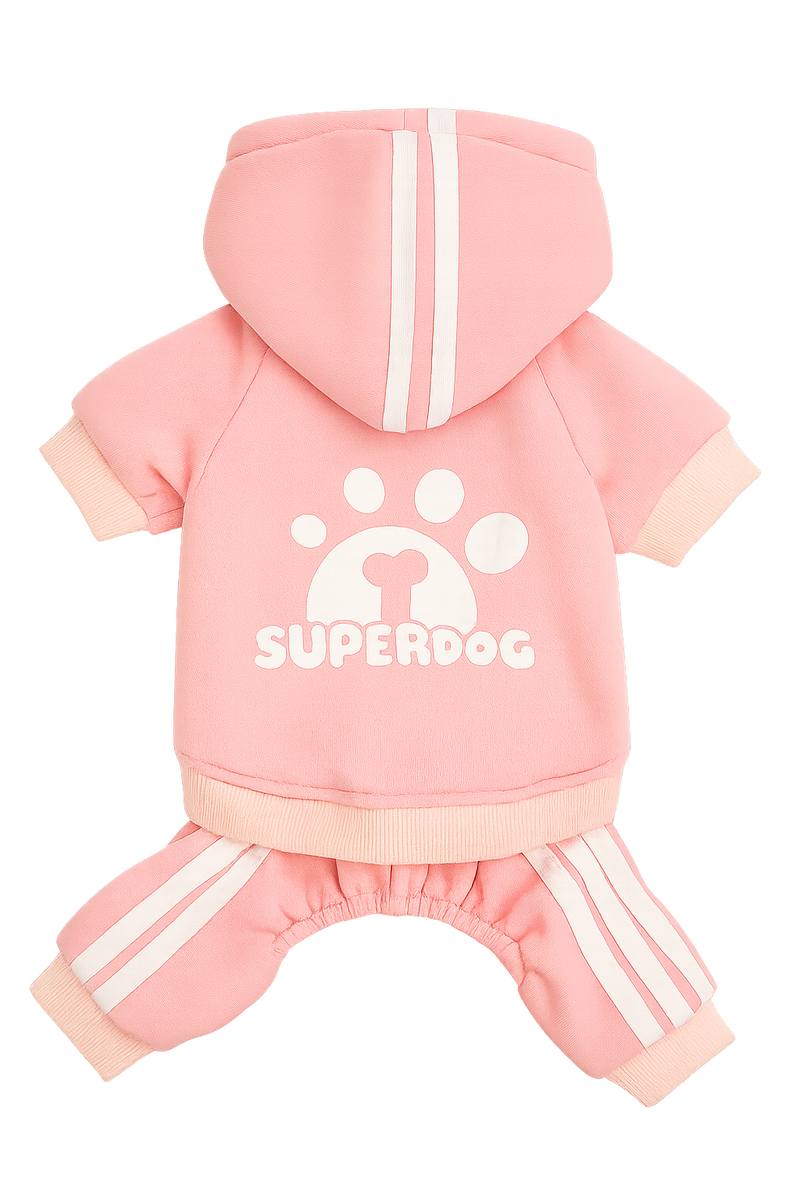 Superdog Pink Tracksuit for Dogs