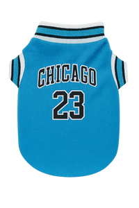 Chicago 23 Basketball Pet Jersey - Blue