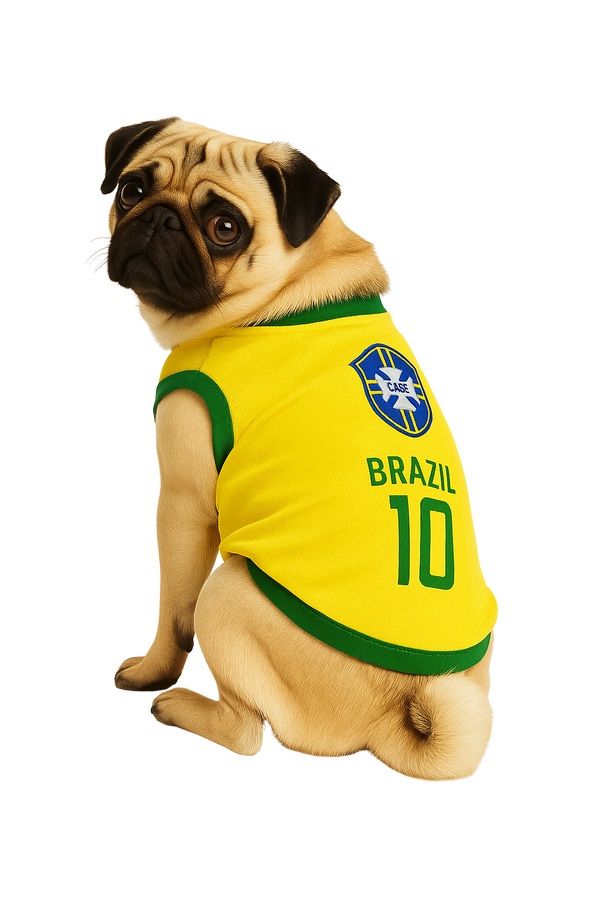 Brazil National Team Pet Jersey – #10