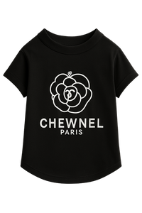 Chewnel Paris Dog Tee – Black Edition