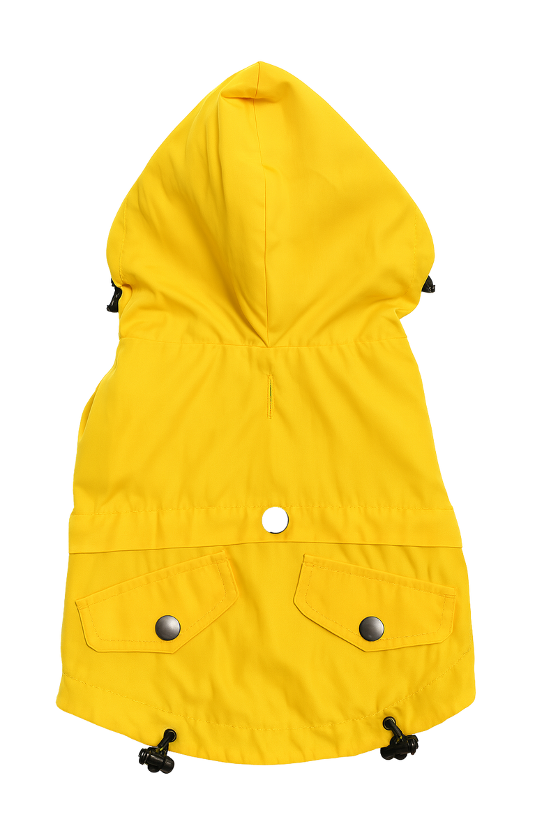 Yellow Raincoat for Dogs – Waterproof & Stylish Protection
