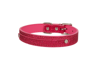 Glitter Hot Pink Dog Collar