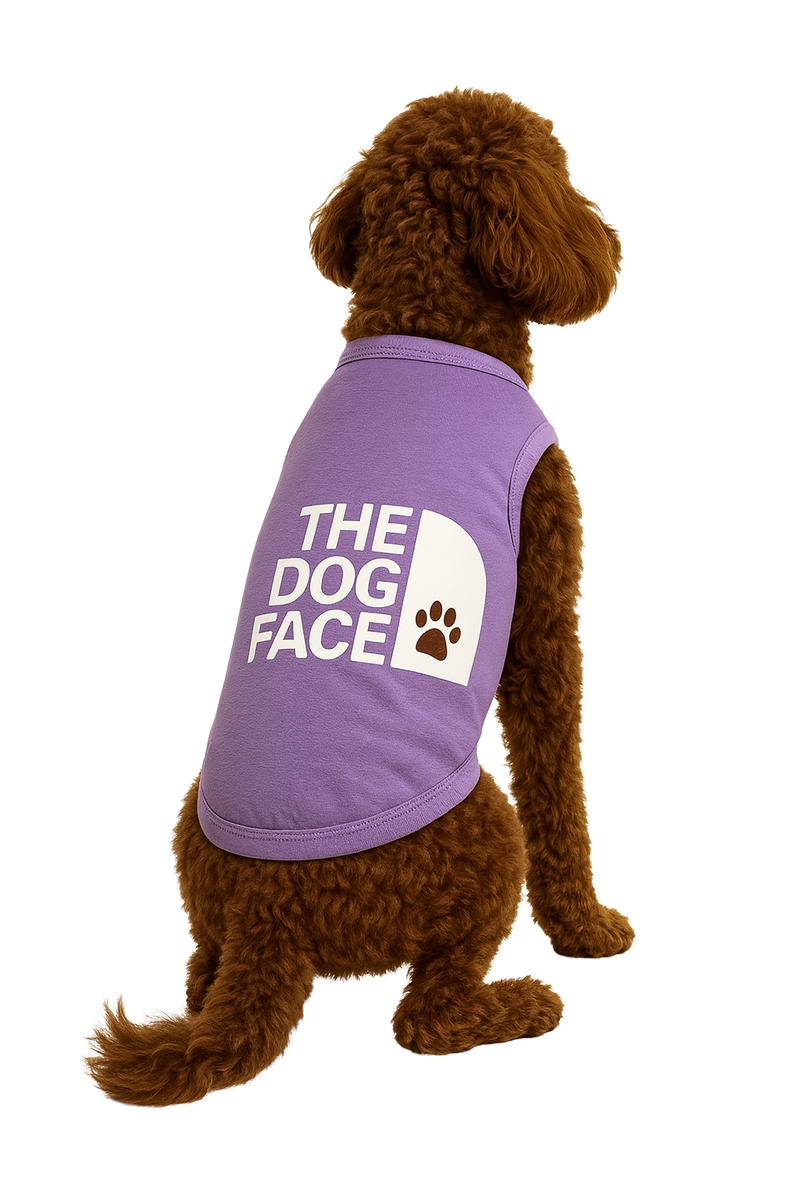 The Dog Face – Purple Tank Top for Dogs