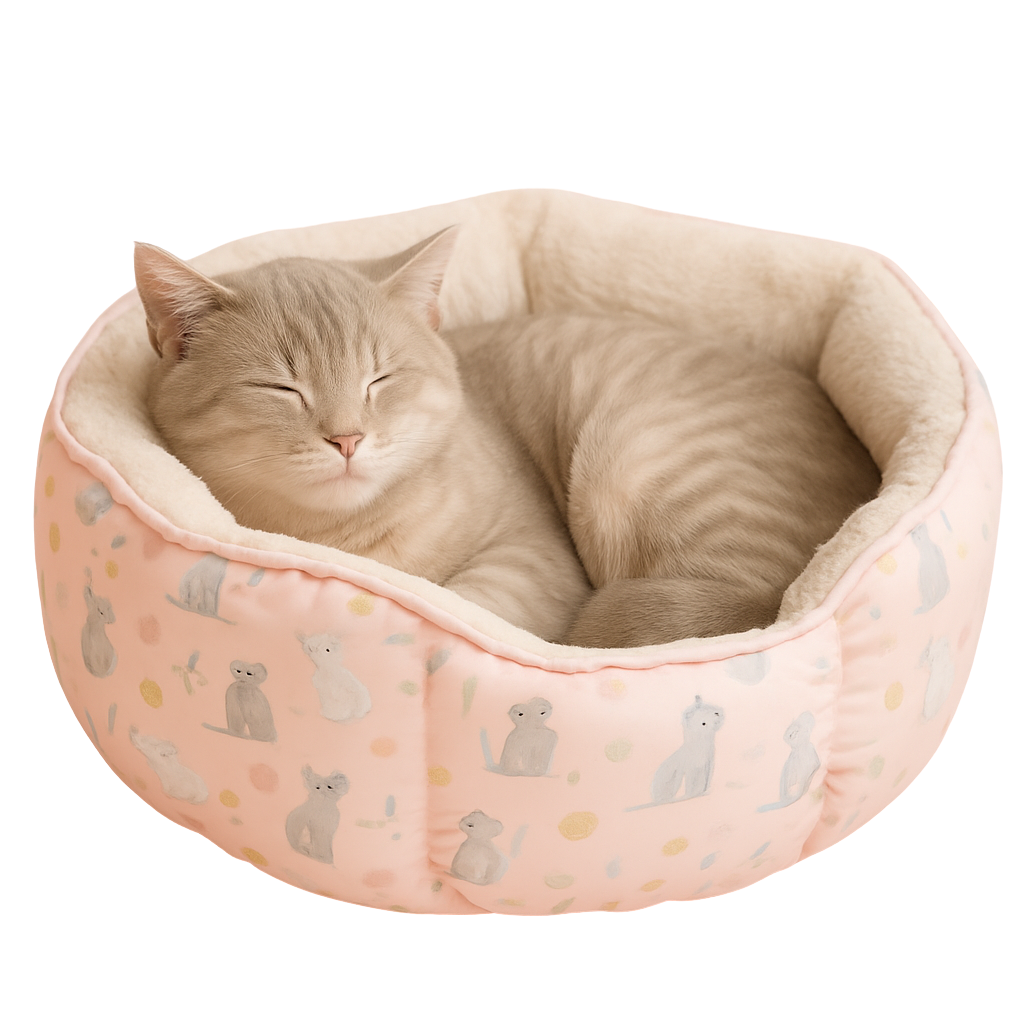 Cozy Cat Bed with Soft Plush Lining