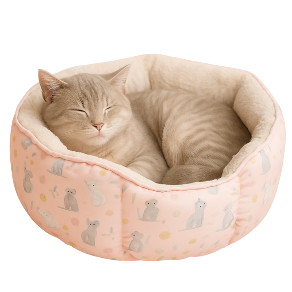 Cozy Cat Bed with Soft Plush Lining