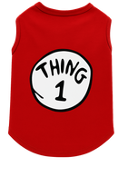 Thing 1 Pet Costume Shirt – Red