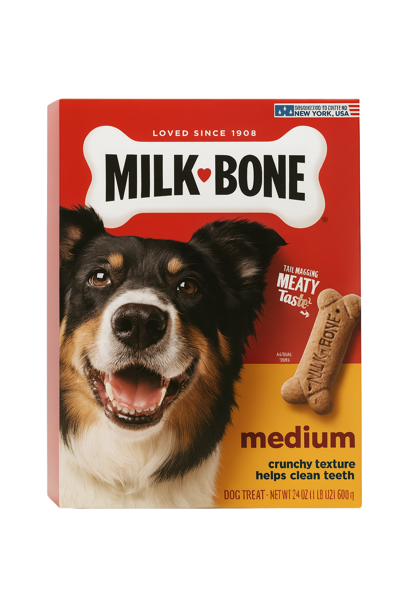 Milk-Bone® Medium Dog Biscuits – Crunchy Treats for Clean Teeth & Happy Tails