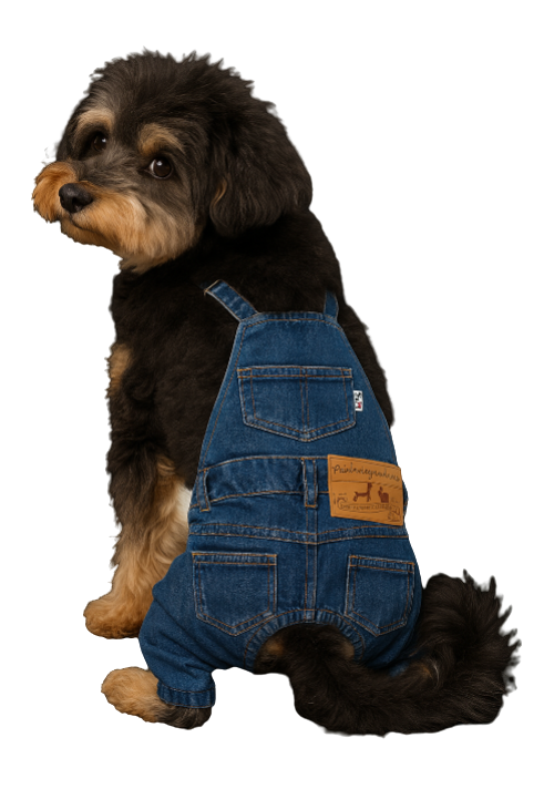 Denim Dog Overalls – Stylish & Comfortable