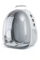 Transparent Capsule Pet Backpack – Gray