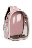 Pet Carrier Backpack – Pink with Transparent Dome
